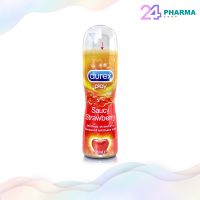 Durex Play Saucy Strawberry (50มล.) เจลหล่อลื่นสูตรน้ำ กลิ่นสตอเบอร์รี่