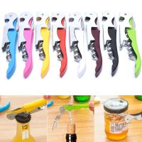 Stainless Steel Cork Screw Corkscrew Multifunction Wine Cap Opener Beer Cap Bottle Opener Kitchen Bar Tools Accessories 8 Colors