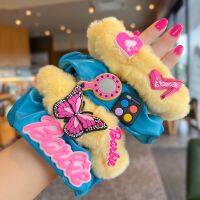 SAMEPLE สีทึบทึบ ตุ๊กตาบาร์บี้ scrunchie อีลาสติก แฟชั่นสำหรับผู้หญิง ยางรัดผม ของใหม่ อุปกรณ์เสริมผม เชือกมัดผม สำหรับผู้หญิง