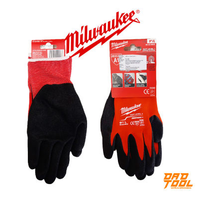 Milwaukee ถุงมือ​  1คู่​ ไซส์​ L ​ ถุงมือคุณภาพ แตะหน้าจอทัชสกรีนได้ดี 48-22-8902 เครื่องมือพ่อ