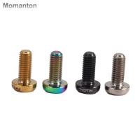 MOMANTON ตัวยึดปั๊มลมไทเทเนียมอัลลอย M5x12mm จักรยานเสือหมอบ2ชิ้น/กล่องที่วางขวดติดจักรยานกระบอกน้ำกรงยึดสลักเกลียวที่วางขวดน้ำบนจักรยานสกรู