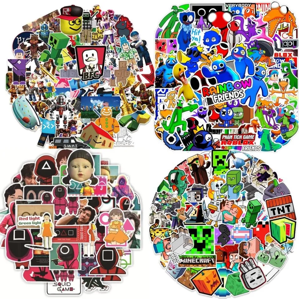 50pcs Game Rainbow Friends Roblox Stickers for Car Laptop 