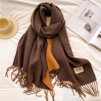 Winter Cashmere Pashmina Shawl Wraps Fashion Scarf for Women Warm Bufanda Female Solid Thick Blanket Poncho Lady Tassel Echarpe