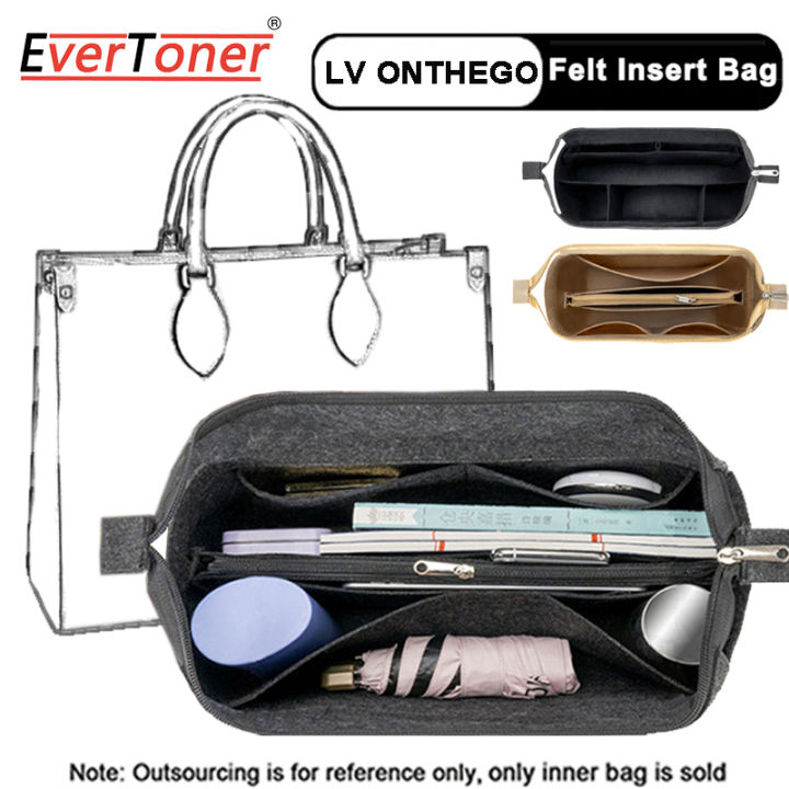 EverToner Felt Cloth Insert Bag Organizer for LV ONTHEGO Tote