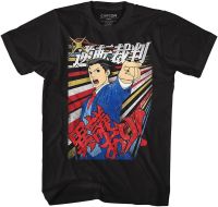 Ace Attorney T-Shirt Phoenix Wright Igiari Black Tee