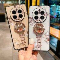 L &amp; F เคสป้องกันการตก Mate50Pro Mate50 Mate30Pro Mate30เคสสำหรับหัวเหว่ยเคสโทรศัพท์ขาตั้งโทรศัพท์สตรีมเมอร์หรูหรามีสไตล์