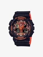 G-Shock นาฬิกาข้อมือผู้ชาย Casio G-Shock Orange Dial Black  รุ่น GA-100BR-1ADR ของแท้ 100% มีการรับประกัน 1 ปี คืนสินค้าภายใน 15 วัน | Ralunar