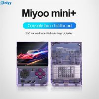 Onlyy Miyoo Mini Plus OS เกมแบบพกพาคอนโซล Miyoo Mini + Plus 3.5นิ้ว HD คอนโซลวิดีโอเกมแบบพกพาเครื่องเล่นเกมแบบพกพาย้อนยุคพร้อมรองรับ WiFi เล่นเกมจำลองสถานการณ์ PS1