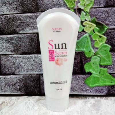 NAPAS Sun Secret Body sunscreen  เอ็น นภัส ซัน ซีเคร็ท บอดี้ ซันสกรีน  ขนาด 100 ml