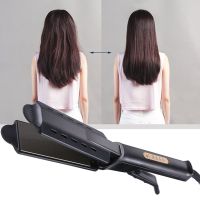 [Hot On Sale] Wide Plate Flat Iron Professional Titanium Alloy Hair Straightener Temperature Adjustable Straightening Venting Styling Tool