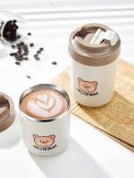 WORTHBUY 18/8 Stainless Steel Tumbler Coffee Cup Leakproof Tea Milk Mug Water Bottle 380/480 ML Breakfast Cups For Ad