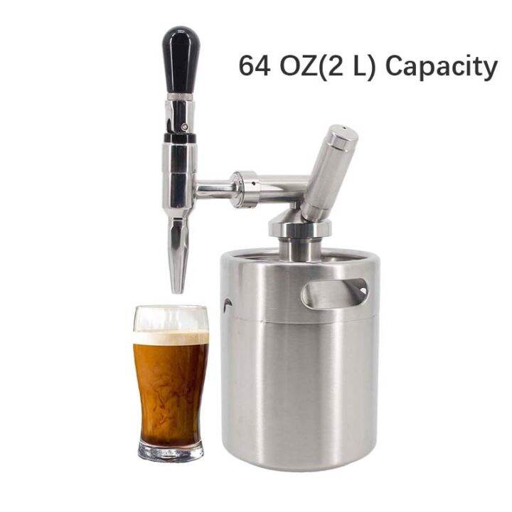 64Oz(2L) Nitro Cold Brew Coffee Maker Mini Keg Nitrogen Coffee Machine