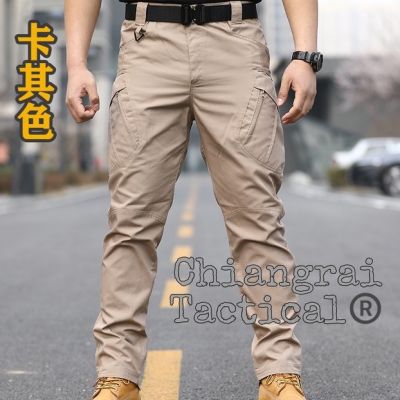 MiinShop เสื้อผู้ชาย เสื้อผ้าผู้ชายเท่ๆ กางเกงยุทธวิธี แนว Tactical รุ่น ix9 ผ้าตาราง(ไม่ยืด) เสื้อผู้ชายสไตร์เกาหลี