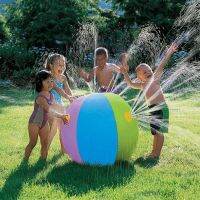 Inflatable Spray Water Ball Kids Water Balloons Sprinkler Ball Summer Outdoor Swimming Pool Beach Play Lawn Balls Playing Toys Balloons