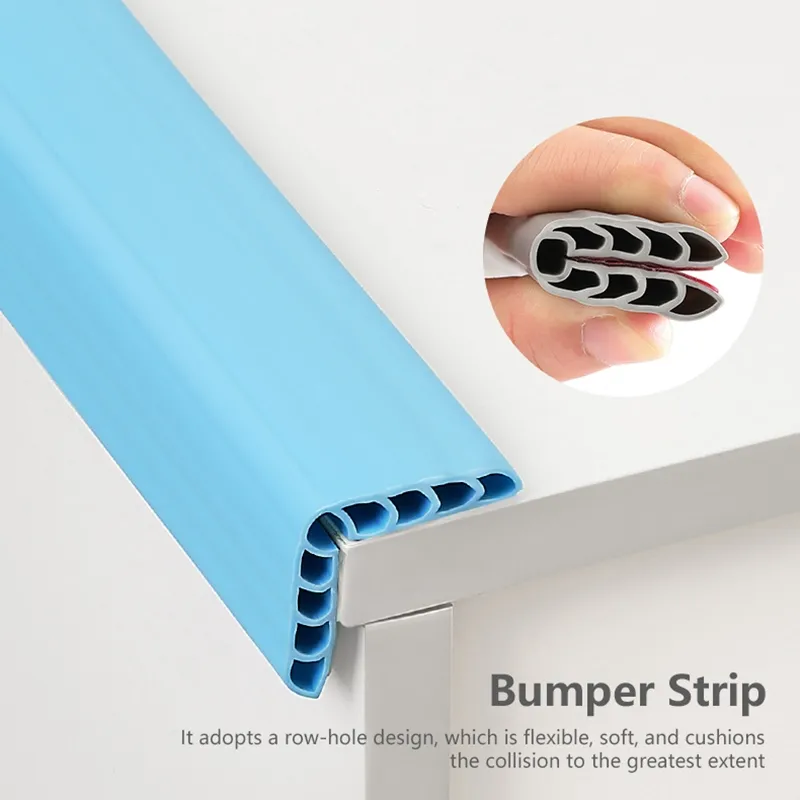 Bumper Strip 3.9ft Corner Protector Baby Proofing Soft PVC Desk Edge  Cushion Outdoor Waterproof Stairs
