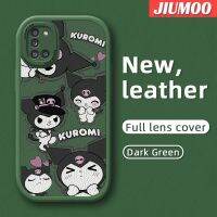 JIUMOO เคส M31 M31 A31ปลอกสำหรับ Samsung ลายการ์ตูนแฟชั่น Kuromi เคสซิลิโคนนิ่มหนังเคสมือถือกันกระแทกลายสร้างสรรค์ฝาครอบเลนส์แบบเต็มเคสป้องกันกล้อง