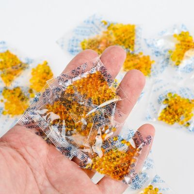 200pcs Orange Desiccant Pouches Drypack Silica Gel Sachets Safe Moisture Absorbing Drying Bulk Bags Recyclable Storage Tools