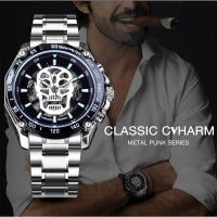 Swiss quality goods hollow out automatic mechanical watch men watch skulls cool night light waterproof personality handsome boy --nb230710∏◈✇