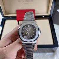 นาฬิกา Patek Philippe รุ่น Automatic Men Nautilus หน้าปัดสีทองเทา หรูหรา มีสไตล์