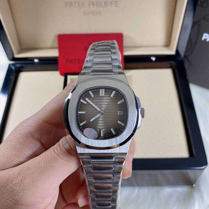 นาฬิกา Patek Philippe รุ่น Automatic Men Nautilus หน้าปัดสีทองเทา ...