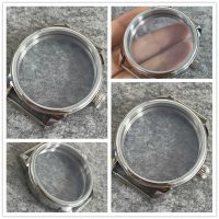 Polished 42mm Watch Case Frog Leg Type Transparent Bottom Case Suitable for ETA 6497/6498 Seagull ST3600/ST3620 Movement