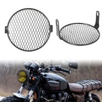 Universal Motorcycle Headlight Protector Grille Guard Cover 6.5 inch Metal Protection Mesh Grill Side Light Lamp Mount Cover