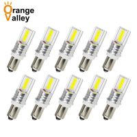 {}: ไฟ LED รถยนต์ T4W BA9S 10ชิ้น T2W แผ่นลิขสิทธิ์ภายใน H5W T3W โคมไฟทรงซังข้าวโพดไฟสูง36ไส้ตะเกียง DC 10-20V