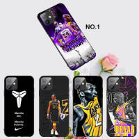 Casing หรับ iPhone 14 13 11 Pro Max 11 Mini 8+ 8 Plus EL20 Black Mamba Kobe Bryant 24 8 Pattern Phone เคสโทรศัพท์ อ่อนนุ่ม TPU Shockproof Black ปก