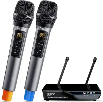  Wireless Microphone with Bluetooth, Professional UHF