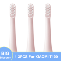 ZZOOI 1-3pcs for XIAOMI T100 Whitening Soft Vacuum DuPont Replacment Heads Sonic Electric Toothbrush Clean Bristle Brush Nozzles Head