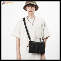 KGLORIOUS ลำลองแบบสบายๆ กระเป๋า Crossbody ไนลอนทำจากไนลอน มัลติฟังก์ชั่ กระเป๋าใส่เครื่องมือ ของใหม่ จุได้มาก กระเป๋าแบบสะพายไหล่ สำหรับผู้ชาย