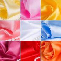 20 Colors Soft Satin Fabric Wedding Party Decoration Box Lining DIY Clothing Sewing Background Material 100x150cm