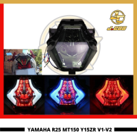 ยามาฮ่า Y15zr R25 Lc150 Mt09ไฟท้าย Led โคมไฟไฟเบรกฟ้า/สัญญาณแดง