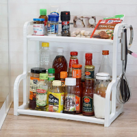 ชั้นวางเครื่องปรุง 2ชั้น Spice Rack ชั้นวางของในครัวอเนกประสงค์  ชั้นวางเครื่องครัว ช้นวางขวด ชั้นวางเครื่องปรุง พลาสติก ประกอบง่าย ชั้นวางของในครัวพลาสติก ชั้นวางเครื่องเทศ ชั้นวางขวดเครื่องปรุง ชั้นวางของอเนกประสงค์ ชั้นวางของในครัวพลาสติก พร้อมส่ง