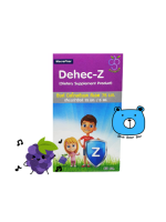 Dehec-Z Zinc Syrup 15 mg ดีเฮกซี ซิ้งค์ ไซรัป (ผลิตภัณฑ์เสริมอาหาร) รสองุ่น +พร้อมไซริ้ง 5 ML. (1ขวด/60มล.)