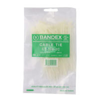 Bandex CT-100-2C เคเบิ้ลไทร์ 4 นิ้ว ขาว (100เส้น/PACK)