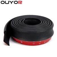 【CW】 2.5M Car Stickers Front Rubber Protectors Exterior Mouldings Strip 65mm Width