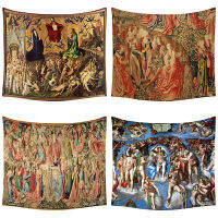 【cw】Christ Redeemer Art Hells Angels Religion Gothic Tapestry Wall Hanging For Indie Room Decoration