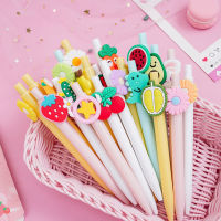 40 pcslot Creative Fruit Cactus Avocado Daisy Ballpoint Pen Cute Press ball pens School Office writing Supplies Stationery Gift