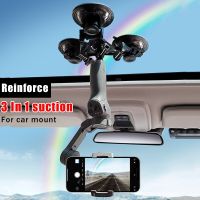 E For DJI OSMO OM Zhiyun Stabilizer Car Suction Cup Glass Smart Phone Auto Mobile Holder Triangle Mount For Gopro Essories