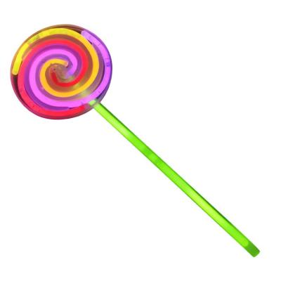 Light Up Lollipop Wand Luminous Glow Sticks Lollipop Spinner Handheld Wand Toy Halloween Party Supplies Favor Gift Cosplay Pretend Play Dress Prop Accessories superb