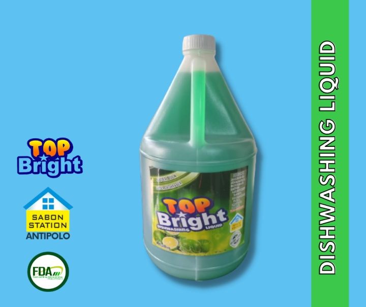 Top Bright Dishwashing Liquid 1 Gallon (3.7L) Lazada PH