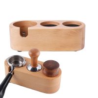 [hot]✈  51/53/54/58MM Wood Tamper Holder Barista Espresso Tampering Accessories