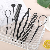 Follow Get New[Beautiful SS] 6ชิ้น/เซ็ตทรงผม braiding Tools Pull-Through hair Needle hair Disk hair comb