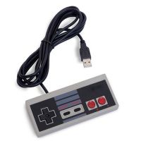 【In Stock】 nlh91 USB แบบมีสายคอนโทรลเลอร์เกมเกมแพดย้อนยุคคลาสสิกสำหรับ Nintendo Retro จอยสติ๊กสำหรับ NES Controle สำหรับพอร์ตคอมพิวเตอร์แบบมินิเกมแพด MAC