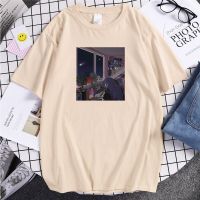 Quiet Night Quiet Stars Print T-Shirts Maleoversized Breathable Men Tshirts Harajuku Soft Tee Shirts Comfortable Loose Clothing S-4XL-5XL-6XL