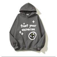 2023 NEWHigh Street Men S And Women S Brooken New Believe Your Universe Bubble Graffiti Print Loose Couple Long Sleeve Hoodie