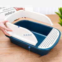 Hldhxm Toilet For Cats Litter Box Large Shovel Cat Toilet Splash-proof Semi-enclosed Kitten Deodorant Kitty Bedpans Pet Items