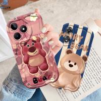 Rixuan เคส Realme C53 C51 C55 C30s C30 C35 C15 C12 Realme 11 10 5S 5 6i C21Y C25Y กราฟฟิตี C11แว่นตาตลก C33 9i 7i C2 C3 6 Pro ลายการ์ตูนเด็กผู้หญิงสุดเจ๋ง3D หยักเคสขอบโค้ง