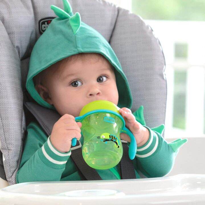 usa-แก้ว-หัดดื่ม-chicco-เทไม่หก-6m-7oz-semi-soft-spout-baby-trainer-sippy-cup-ขวดน้ำ-ถ้วยหัดดื่ม